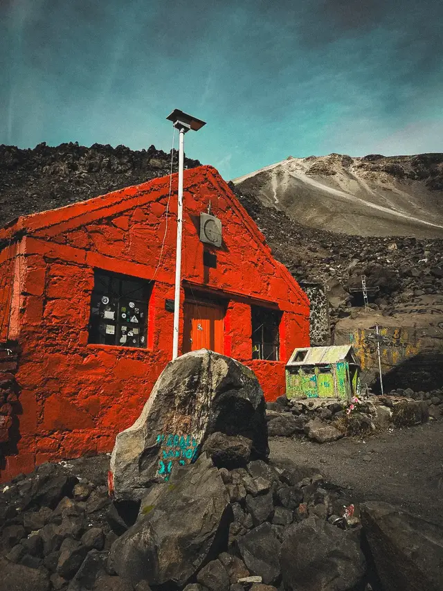 Amanecer Refugio Fausto González, Pico de Orizaba